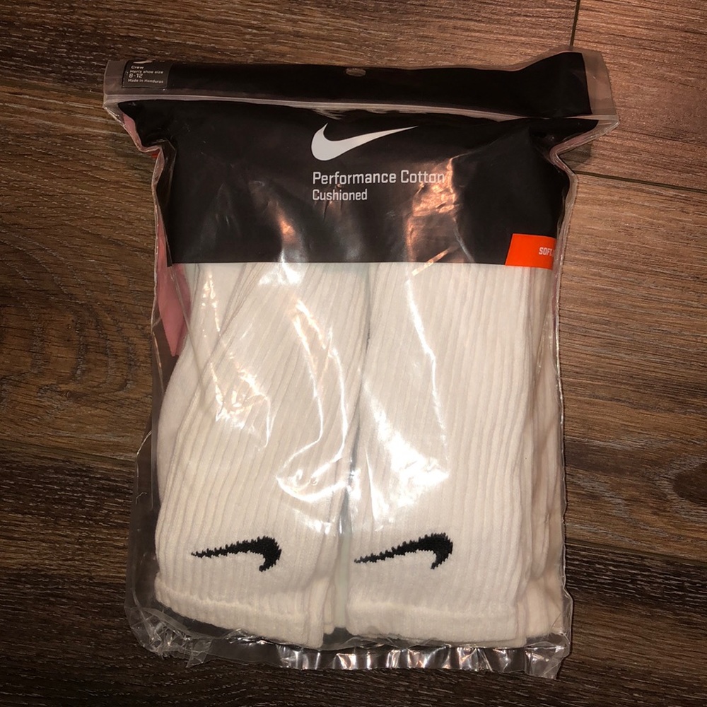 Nike white socks